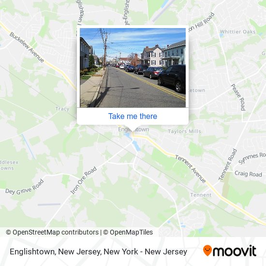 Mapa de Englishtown, New Jersey