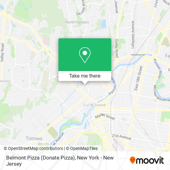 Mapa de Belmont Pizza (Donate Pizza)