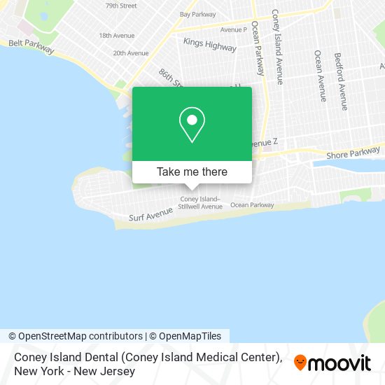 Mapa de Coney Island Dental (Coney Island Medical Center)