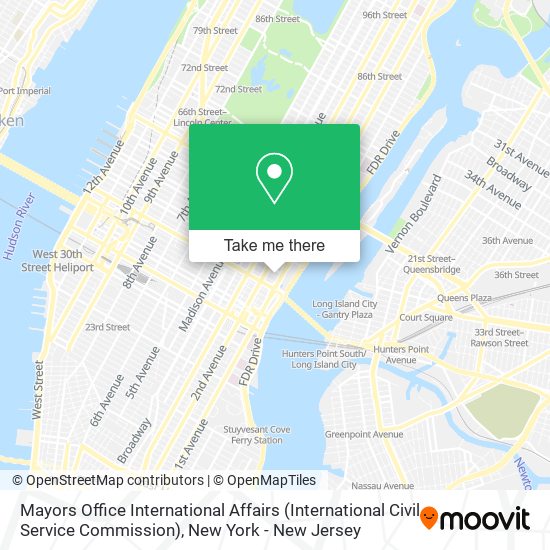 Mapa de Mayors Office International Affairs (International Civil Service Commission)