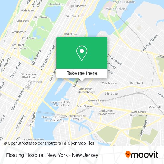 Floating Hospital map