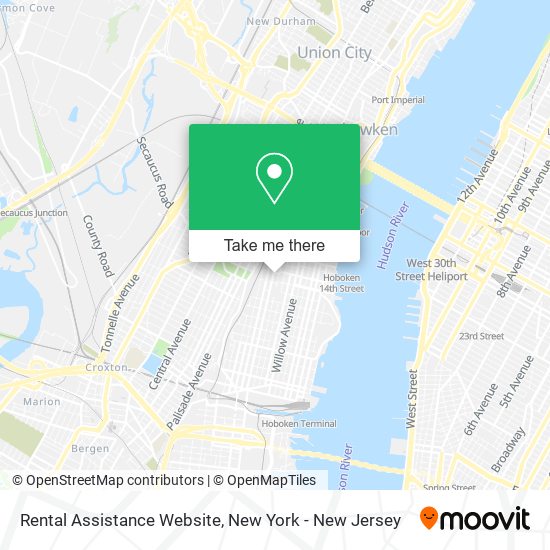 Mapa de Rental Assistance Website