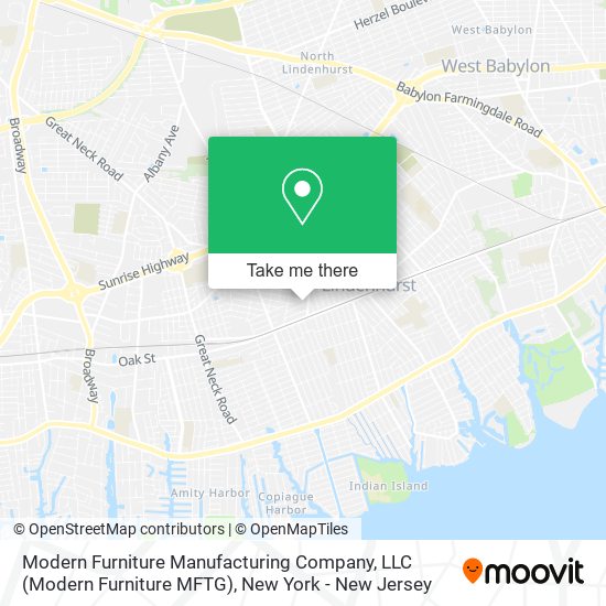 Modern Furniture Manufacturing Company, LLC (Modern Furniture MFTG) map