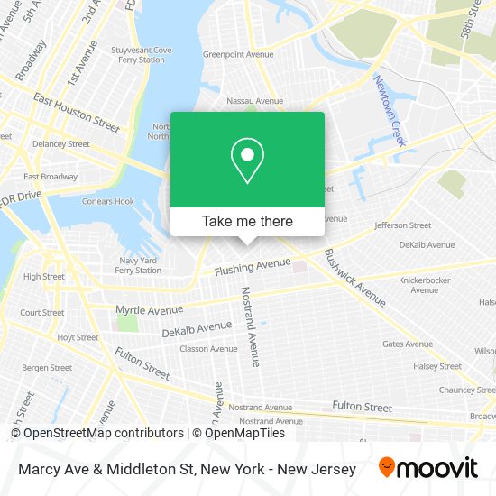 Marcy Ave & Middleton St map