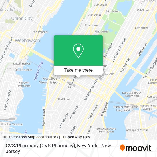 Mapa de CVS/Pharmacy