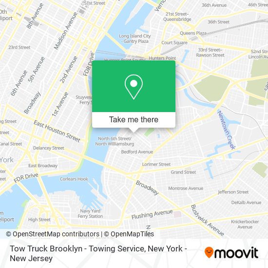 Tow Truck Brooklyn - Towing Service map