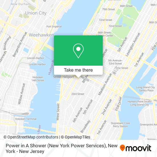 Mapa de Power in A Shower (New York Power Services)