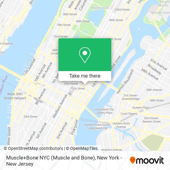 Mapa de Muscle+Bone NYC (Muscle and Bone)