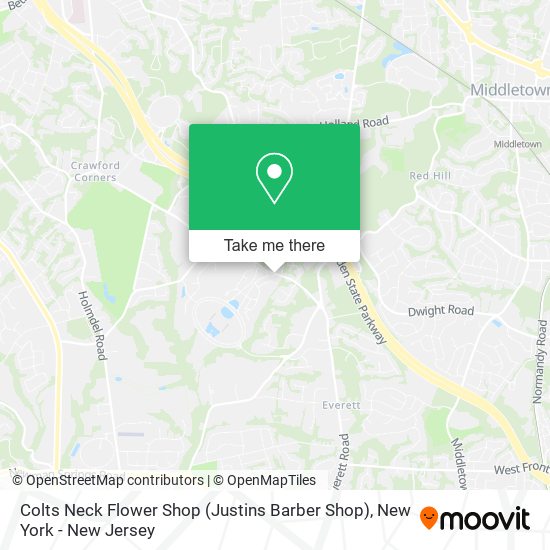 Mapa de Colts Neck Flower Shop (Justins Barber Shop)