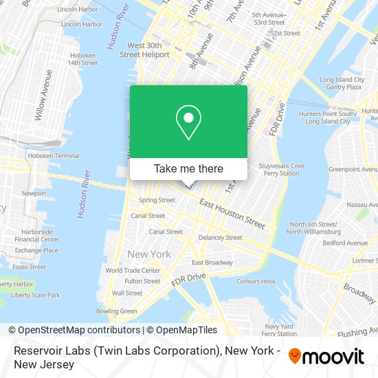 Mapa de Reservoir Labs (Twin Labs Corporation)