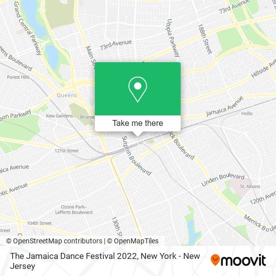 Mapa de The Jamaica Dance Festival 2022
