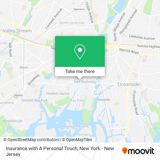 Insurance with A Personal Touch map