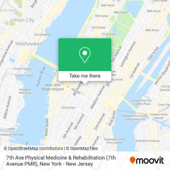 7th Ave Physical Medicine & Rehabilitation (7th Avenue PMR) map