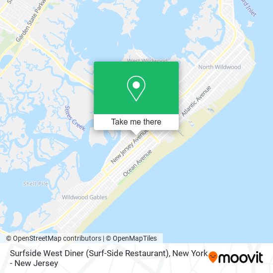 Mapa de Surfside West Diner (Surf-Side Restaurant)