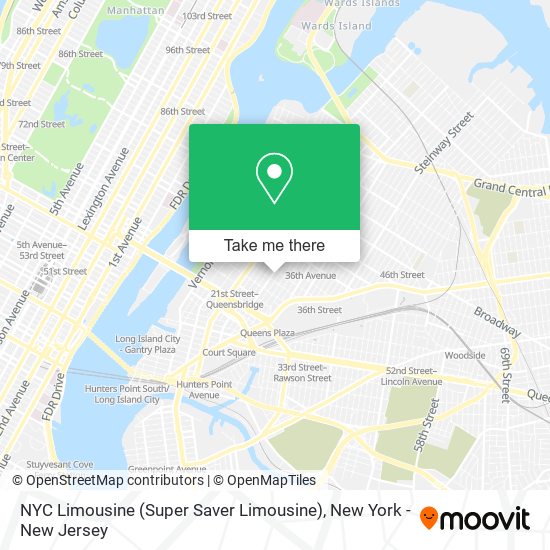 Mapa de NYC Limousine (Super Saver Limousine)