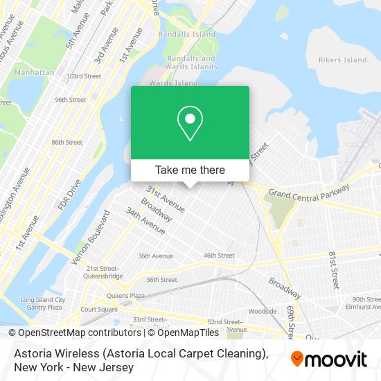 Mapa de Astoria Wireless (Astoria Local Carpet Cleaning)