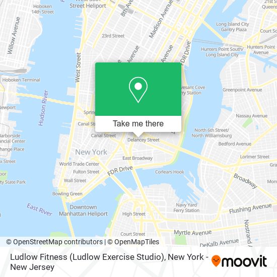 Mapa de Ludlow Fitness (Ludlow Exercise Studio)