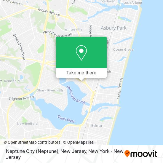 Neptune City (Neptune), New Jersey map