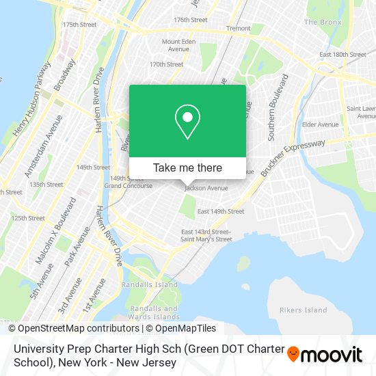 Mapa de University Prep Charter High Sch (Green DOT Charter School)