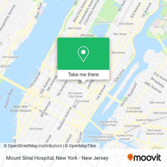 Mapa de Mount Sinai Hospital