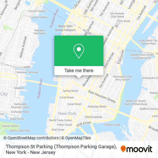 Mapa de Thompson St Parking (Thompson Parking Garage)