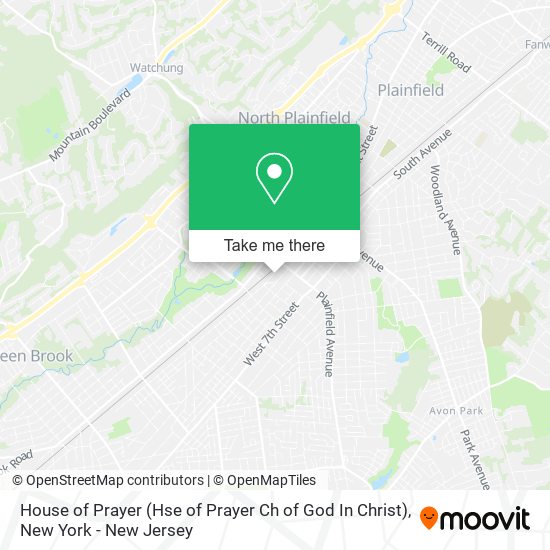 House of Prayer (Hse of Prayer Ch of God In Christ) map