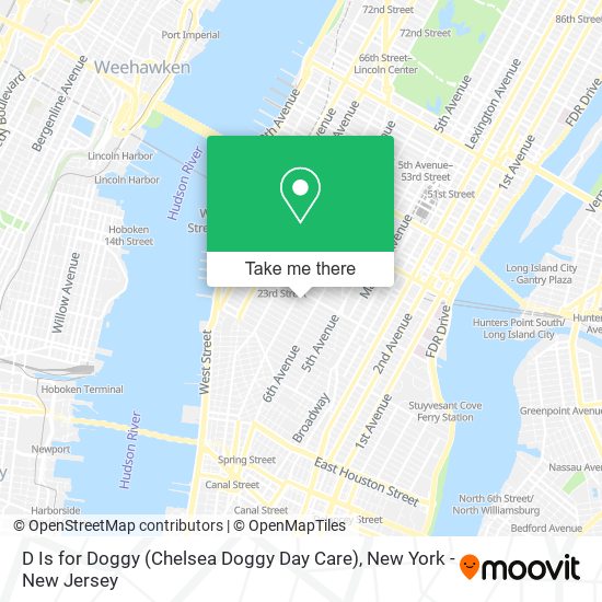 Mapa de D Is for Doggy (Chelsea Doggy Day Care)