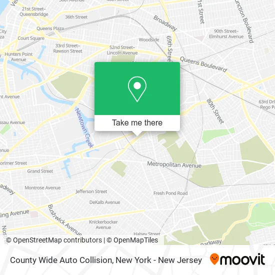 County Wide Auto Collision map