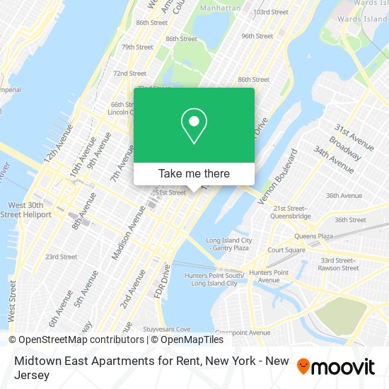 Midtown East Apartments for Rent map