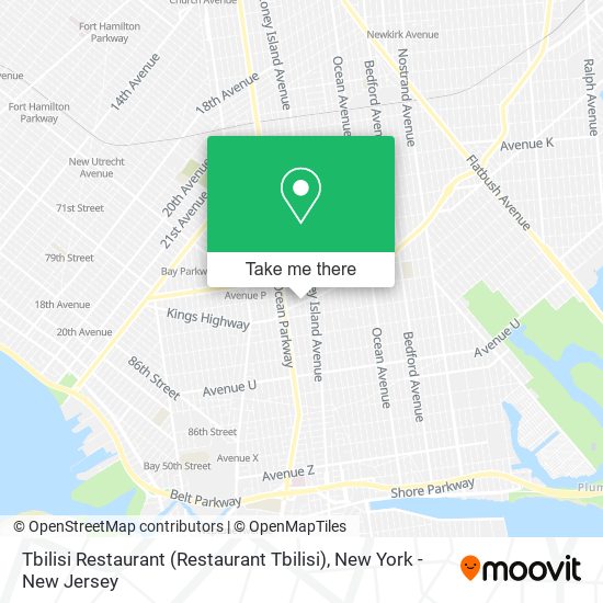 Tbilisi Restaurant map
