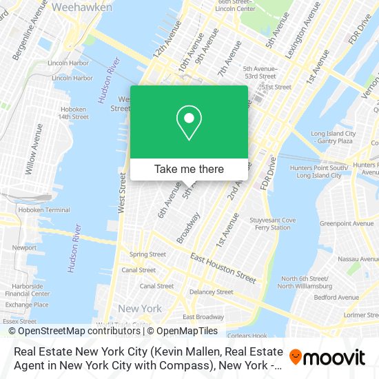 Real Estate New York City (Kevin Mallen, Real Estate Agent in New York City with Compass) map