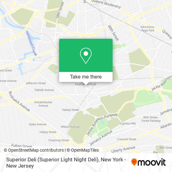 Mapa de Superior Deli (Superior Light Night Deli)