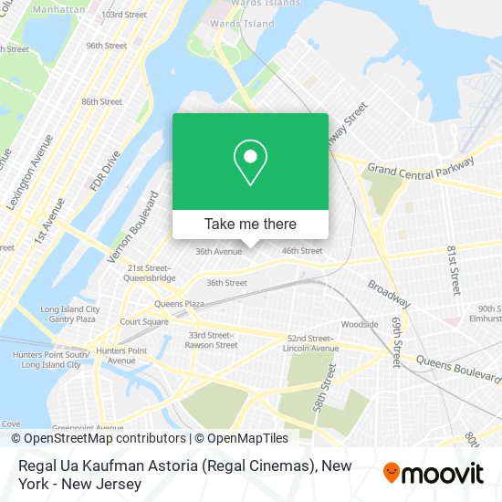 Mapa de Regal Ua Kaufman Astoria (Regal Cinemas)