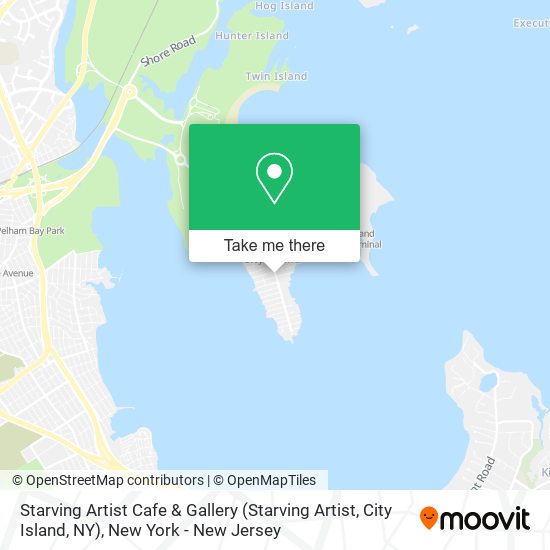 Mapa de Starving Artist Cafe & Gallery (Starving Artist, City Island, NY)