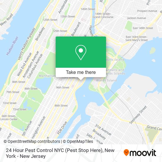 Mapa de 24 Hour Pest Control NYC (Pest Stop Here)