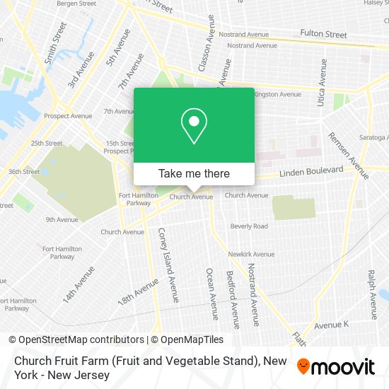 Church Fruit Farm (Fruit and Vegetable Stand) map