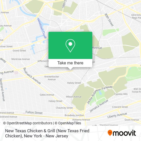 New Texas Chicken & Grill map