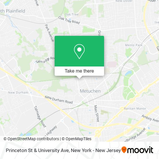 Princeton St & University Ave map