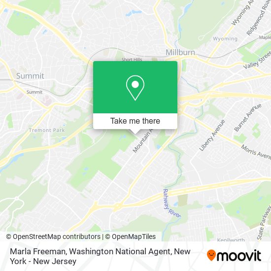 Mapa de Marla Freeman, Washington National Agent