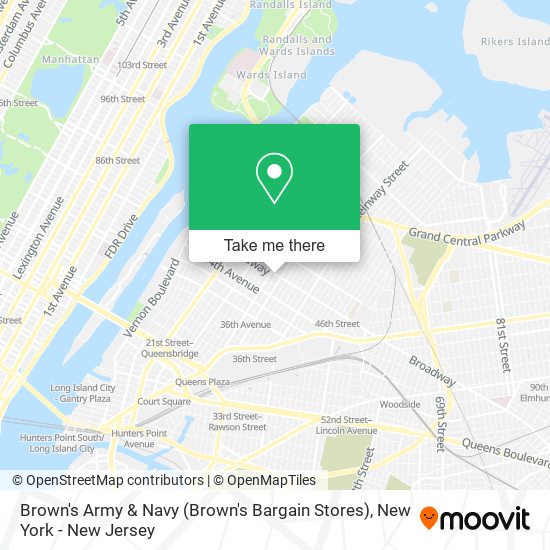 Mapa de Brown's Army & Navy (Brown's Bargain Stores)