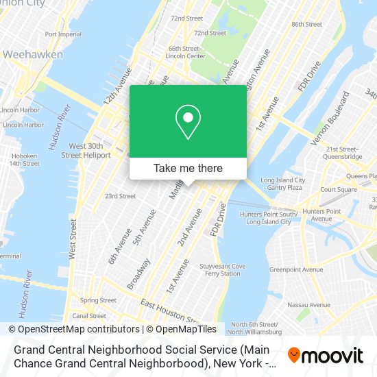 Mapa de Grand Central Neighborhood Social Service (Main Chance Grand Central Neighborbood)