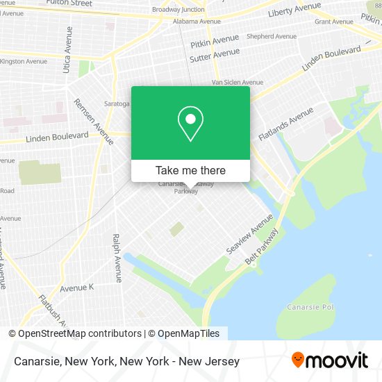 Mapa de Canarsie, New York