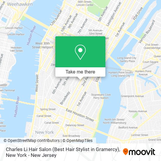 Mapa de Charles Li Hair Salon (Best Hair Stylist in Gramercy)