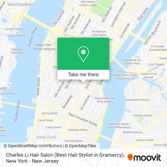 Charles Li Hair Salon (Best Hair Stylist in Gramercy) map