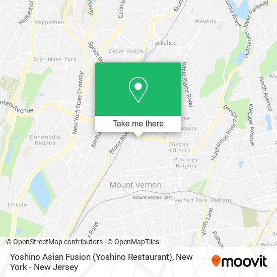 Mapa de Yoshino Asian Fusion (Yoshino Restaurant)