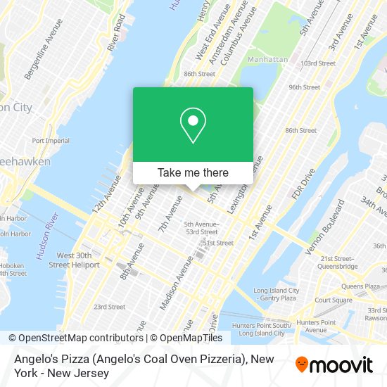 Mapa de Angelo's Pizza (Angelo's Coal Oven Pizzeria)