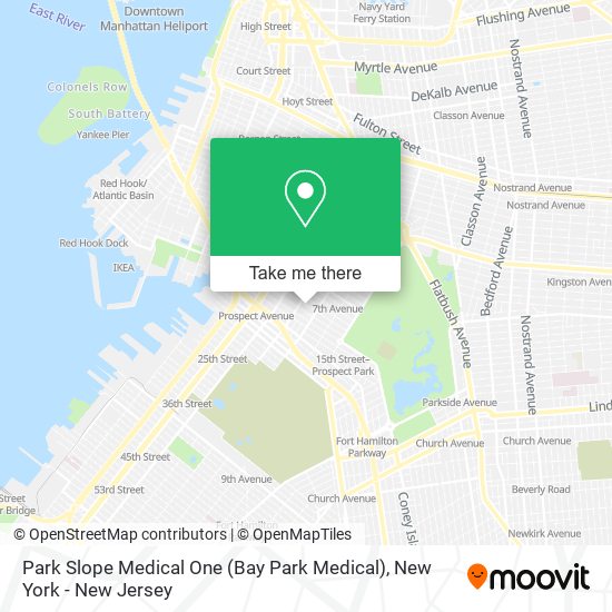 Mapa de Park Slope Medical One (Bay Park Medical)