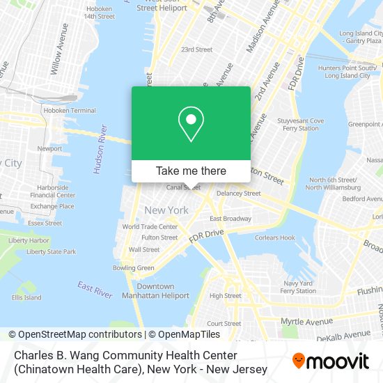 Charles B. Wang Community Health Center (Chinatown Health Care) map
