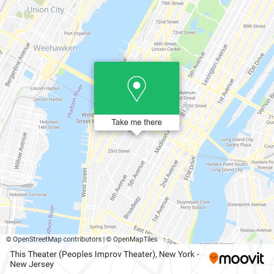 Mapa de This Theater (Peoples Improv Theater)