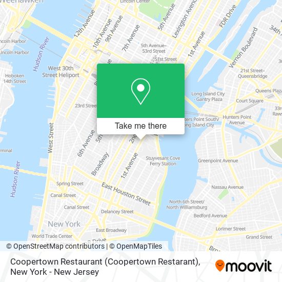 Mapa de Coopertown Restaurant (Coopertown Restarant)